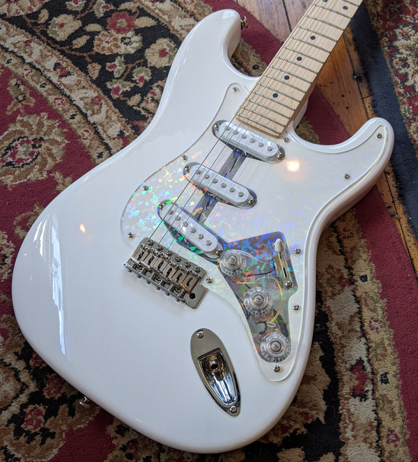 Collar City Guitars Baritone S-Style Electric Guitar White #024
