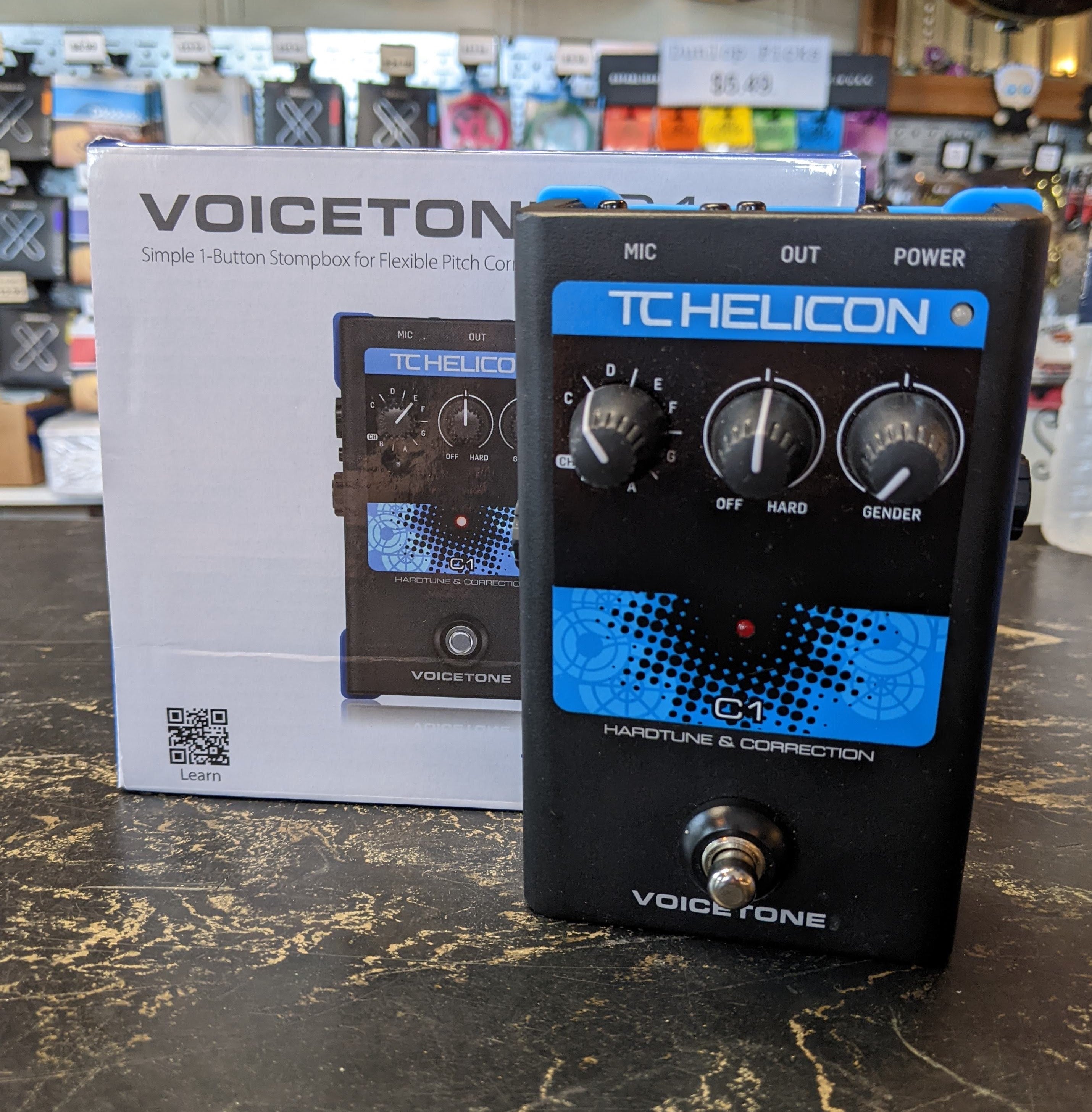 TC-Helicon VoiceTone C1 Pitch Correction Pedal 2022 w/Box #S221101003D