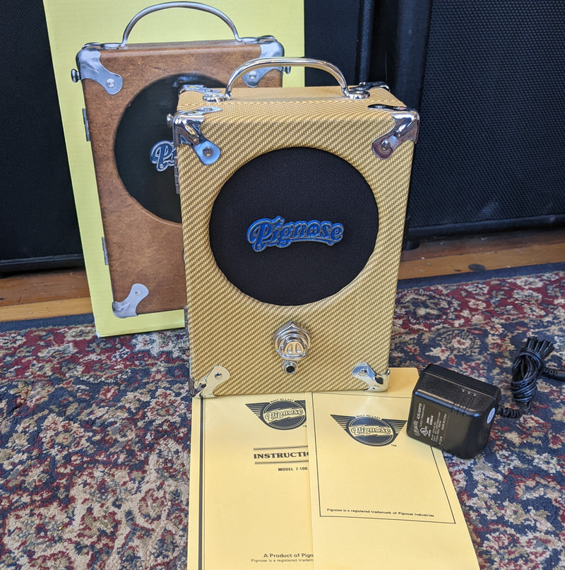 Pignose 7-100 1x5" Tweed Portable Amplifier 2008 (Box/Manual/Power)