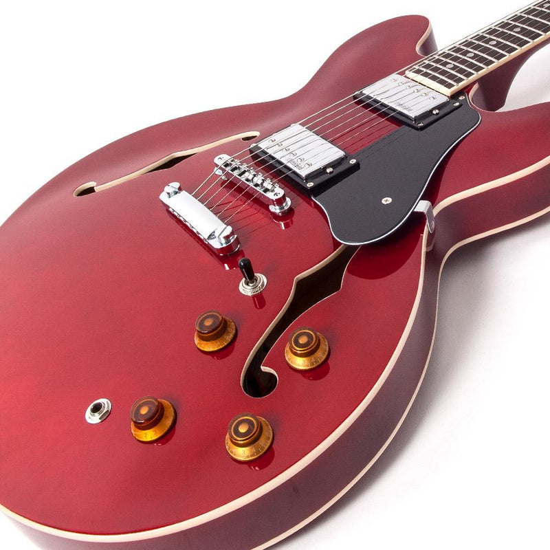 Vintage VSA500 ReIssued Semi-Hollow Electric Guitar Cherry Red *B-Stock*