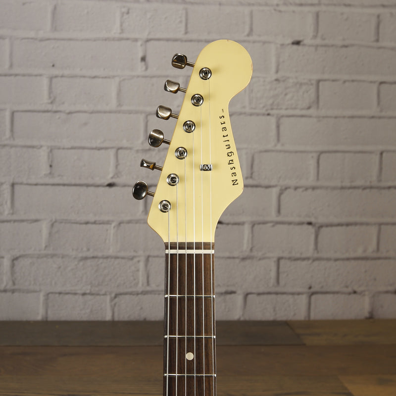 Nash Guitars Alder S-63 Matching Headstock Vintage White Light Aging w/Case