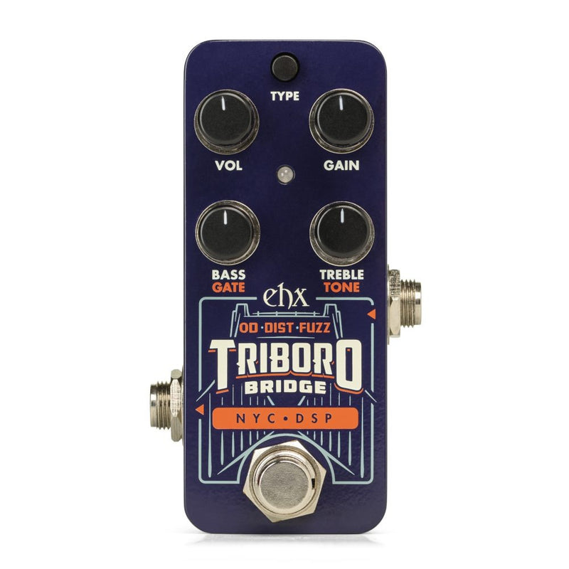 overdrive delay pedal Electro-Harmonix Pico Triboro Bridge Overdrive Distortion Fuzz Pedal