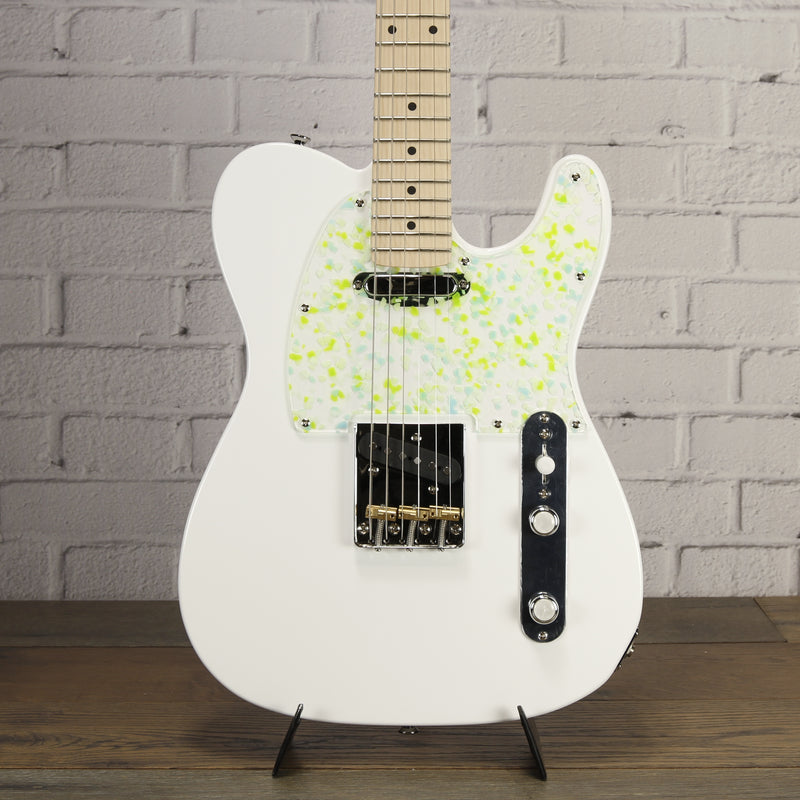 Collar City Guitars T-Style Electric Guitar Terrazzo Green/White