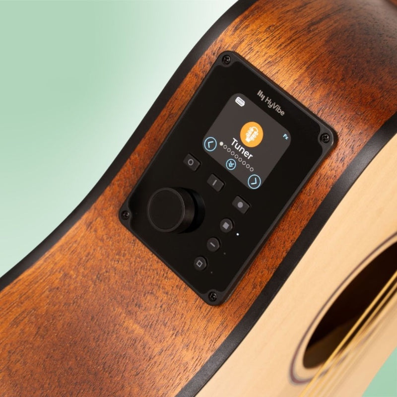 Cort Earth GO HyVibe 3/4 Dreadnought Acoustic-Electric Guitar Natural w/Gig Bag