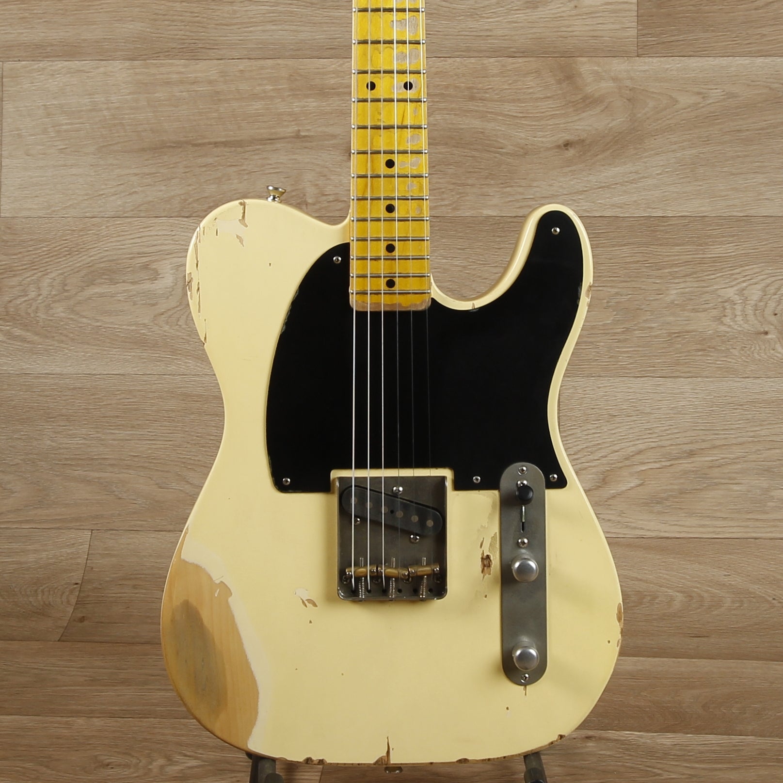 Nash Guitars Pine E-52 Electric Guitar Vintage White Heavy Aging w/Cas