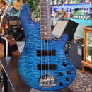 Lakland 44-01 Skyline Series Limited Edition Trans Blue Bass - USED