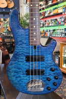 Lakland 44-01 Skyline Series Limited Edition Trans Blue Bass - USED