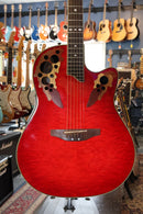 Ovation Celebrity Deluxe CS257 Acoustic Electric Ruby Red Burst w/Case - USED