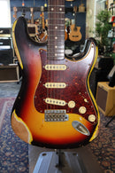 Nash Guitars S-63 Alder 3-Tone Sunburst Nautilus Heavy Relic w/Nash Case