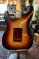 Nash Guitars S-63 Alder 3-Tone Sunburst Nautilus Heavy Relic w/Nash Case