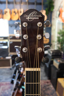 Oscar Schmidt OG10CE Concert Acoustic Electric Flame Trans Black Left Handed - USED