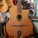 Lag SL100 Swing Lag Petite Bouche Gypsy Jazz 100 w/Hybrid Case - Red Cedar/Mahogany Satin