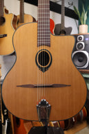 Lag SL100 Swing Lag Petite Bouche Gypsy Jazz 100 w/Hybrid Case - Red Cedar/Mahogany Satin