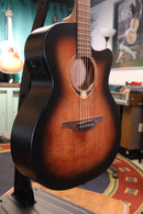 Lag T70ACE-B&B Tramontane 70 Auditorium Cutaway Acoustic-Electric - Black & Brown
