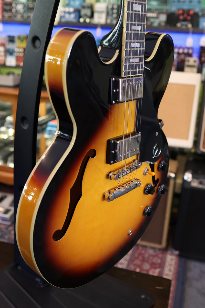 Epiphone Dot ES-335 Pro Vintage Sunburst Semi-Hollow w/Case - USED