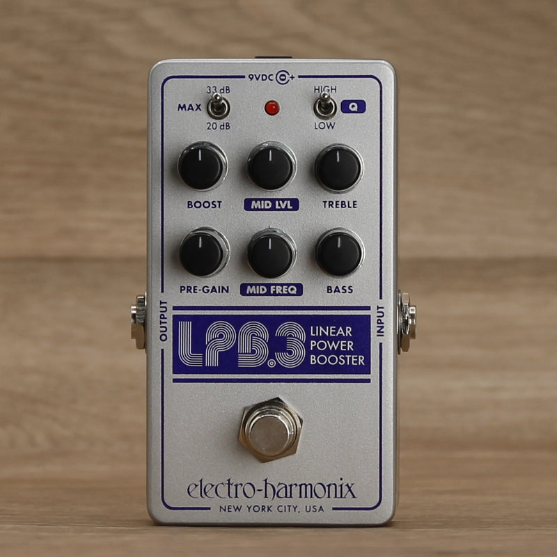 electro harmonix boost pedal LPB-3 Linear Power Booster and EQ Pedal Open Box