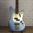 Nash MBJ63 Alder Short Scale Bass Ice Blue Metallic Light Relic w/Nash Case