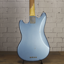 Nash MBJ63 Alder Short Scale Bass Ice Blue Metallic Light Relic w/Nash Case