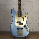 Nash MBJ63 Alder Short Scale Bass Ice Blue Metallic Light Relic w/Nash Case