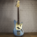 Nash MBJ63 Alder Short Scale Bass Ice Blue Metallic Light Relic w/Nash Case