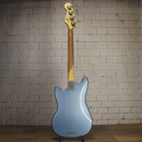 Nash MBJ63 Alder Short Scale Bass Ice Blue Metallic Light Relic w/Nash Case