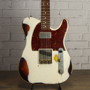 Nash Guitars Alder T-63 Olympic White/3-Tone Sunburst Heavy Aging w/Case