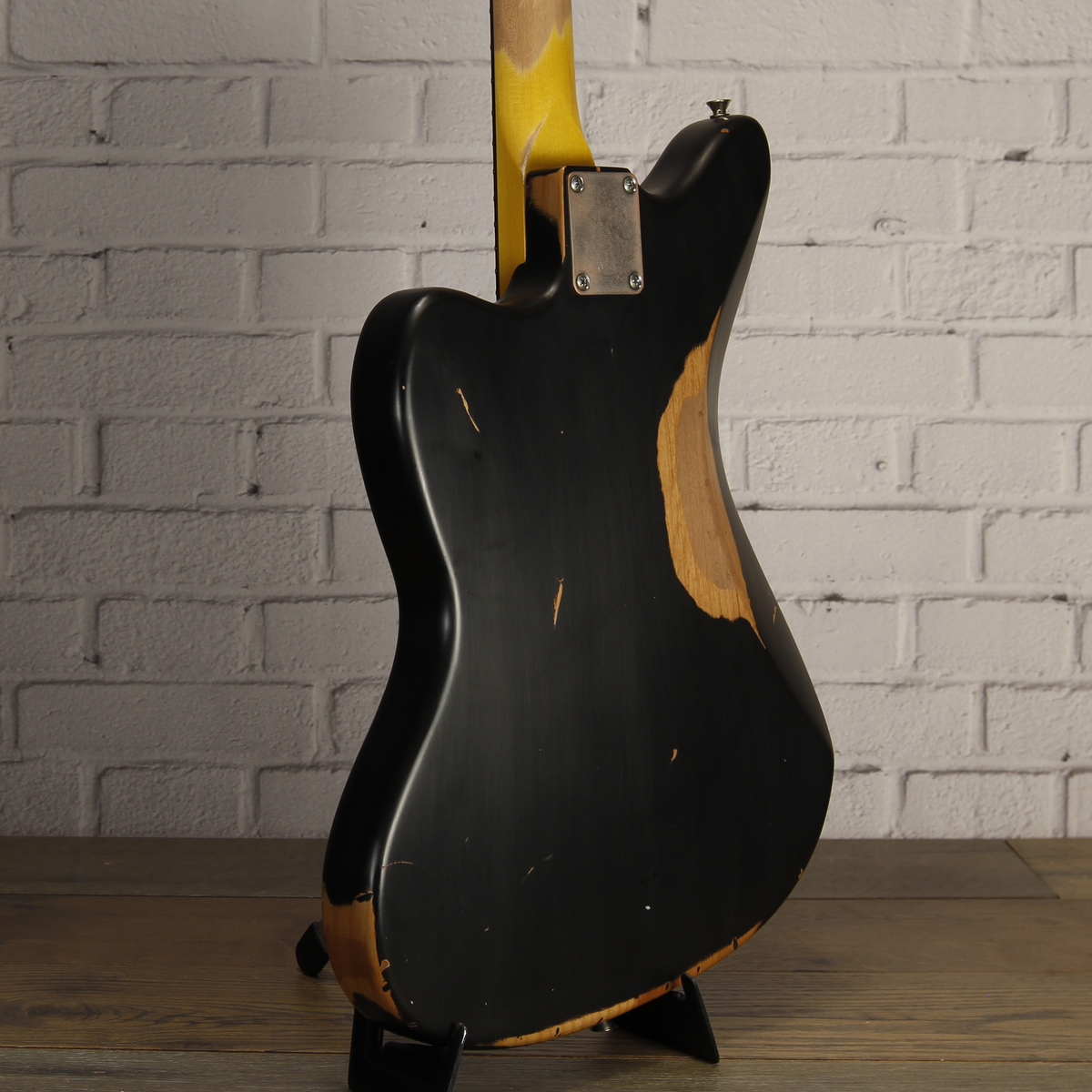 Nash JM-63 Alder Black Heavy Aging P90 Matching Headstock w/Nash Case