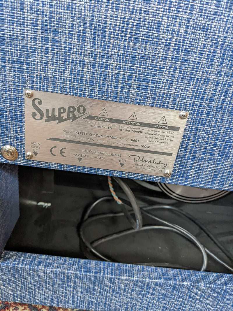 Supro 1968RK Keeley Custom 12 1x12 25-Watt Combo Amp