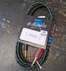 Collar City Guitars CBI 15ft Silent Cable Gold Rush Metallic Cloth