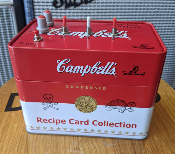 JTH Electronics 6-Pickup Piezo Noisebox Dlx Campbells Tin (6.5x4x5")