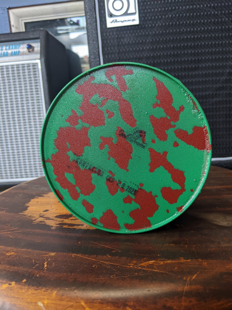 JTH Electronics 3-Pickup Piezo Noisebox "Steer Skull" Green/Rust Relic (5x5x3")