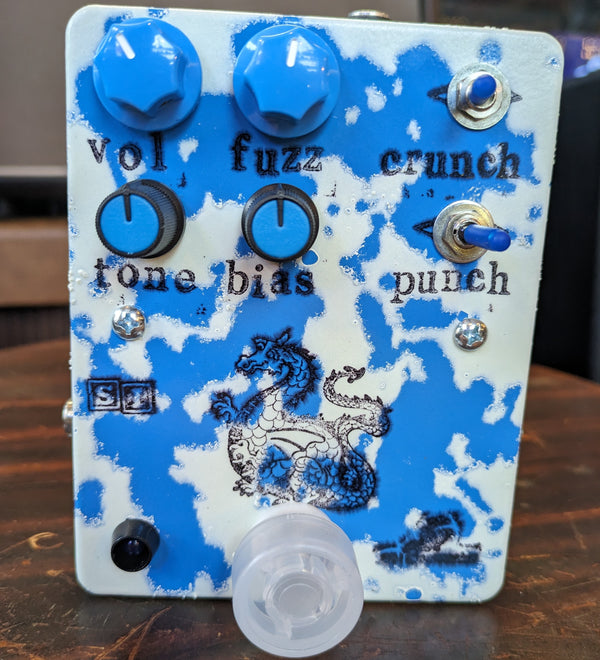 JTH Electronics Beefy Typhon Silicon Fuzz Glow-in-Dark/Blue Relic #91