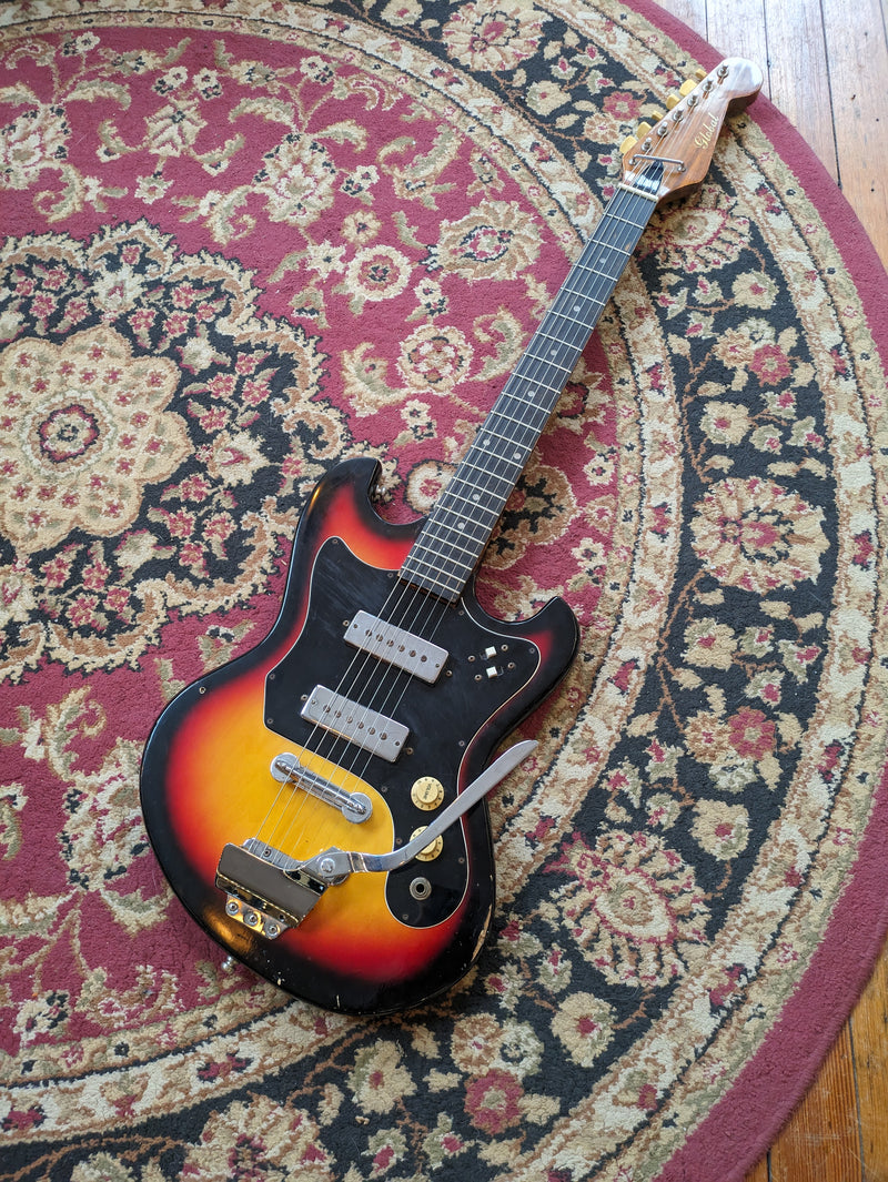 Global (Teisco) Dual-Pickup Electric Guitar c1960s Sunburst Japan