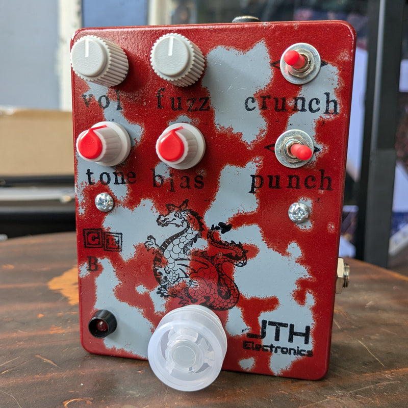 JTH Electronics Beefy Typhon Germanium Fuzz Metallic Red/Gray