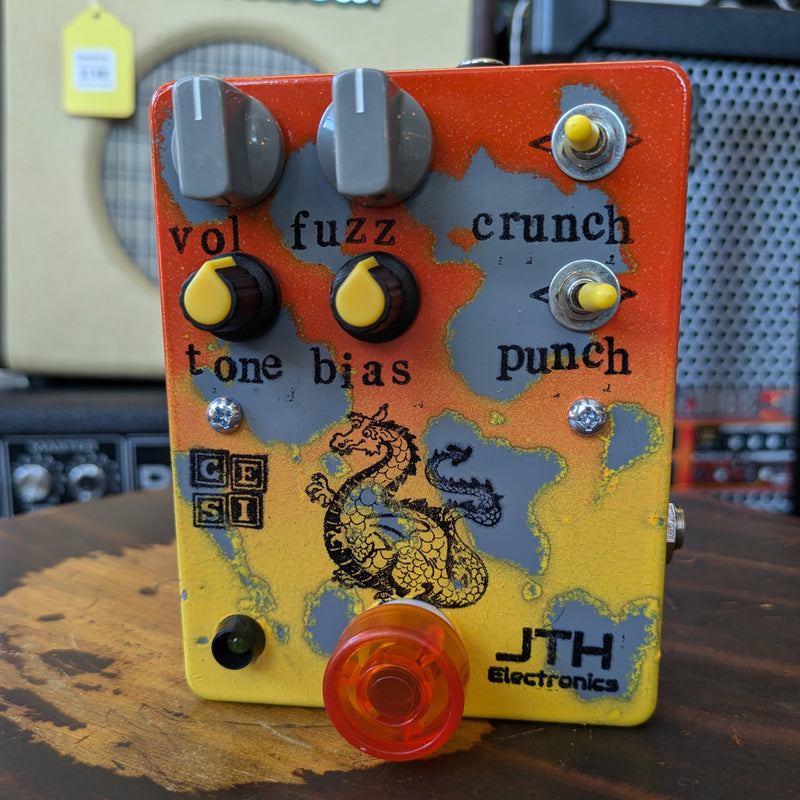 JTH Electronics Typhon Germanium+Silicon Fuzz Orange-Yellow Fade/Gray