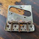 Collar City Guitar Compensated Tele Bridge Nickel Aged Relic