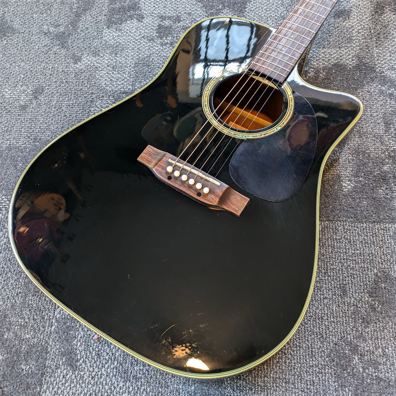 Takamine EG531SC Dreadnought Cutaway Acoustic-Electric c1990s Black