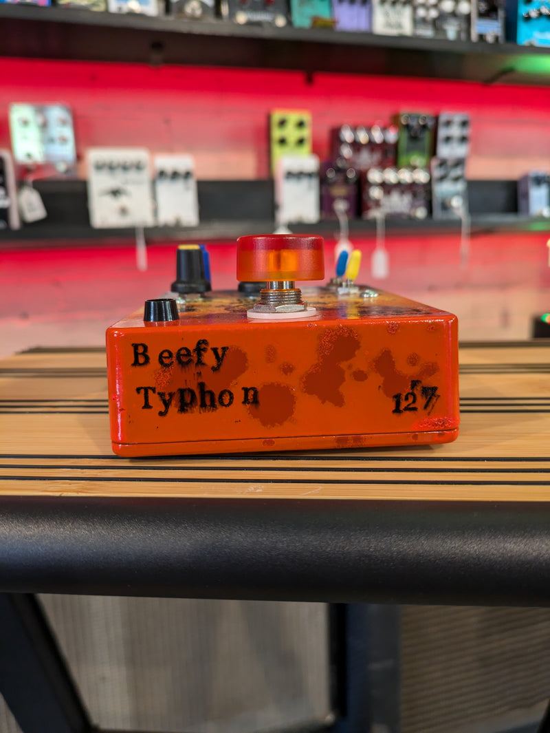 JTH Electronics Beefy Typhon Germanium+Silicon Fuzz Blue-Yellow-Orange Rust Fade