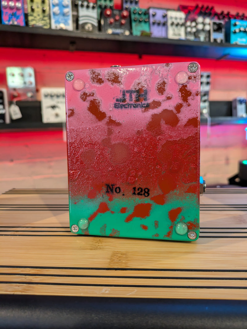 JTH Electronics Beefy Typhon Germanium+Silicon Fuzz Pink-Red-Green Rust Fade