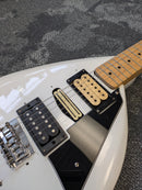 Misc Partscaster Teardrop-Style HSH Electric Guitar Pearl White