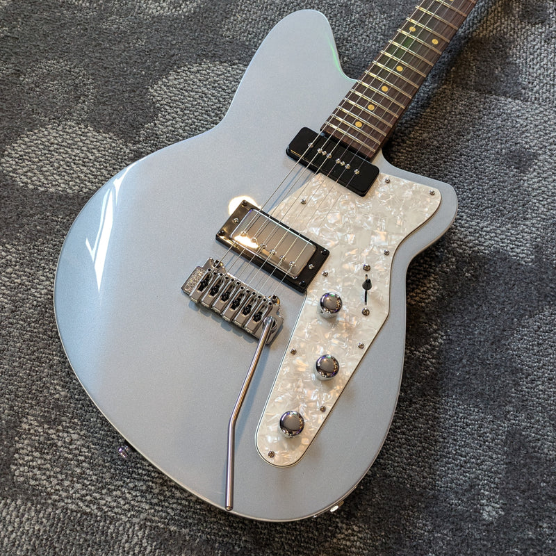 Reverend Double Agent W Electric Guitar Metallic Silver Freeze