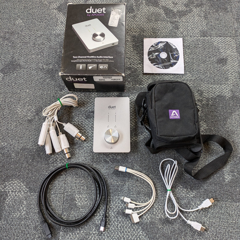 Apogee Duet Firewire Audio Interface (Box/Carry Bag/Cables/Disc)