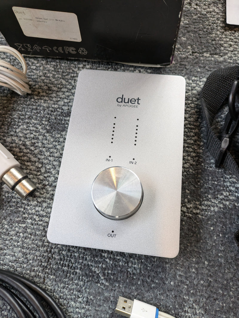 Apogee Duet Firewire Audio Interface (Box/Carry Bag/Cables/Disc)