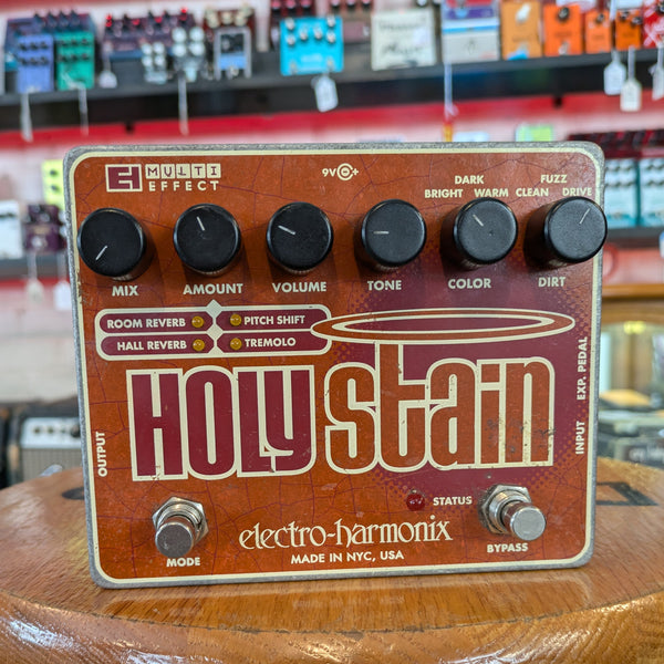 Electro-Harmonix Holy Stain Multi-Effects Pedal: Distortion / Reverb / Pitch / Tremolo #NA