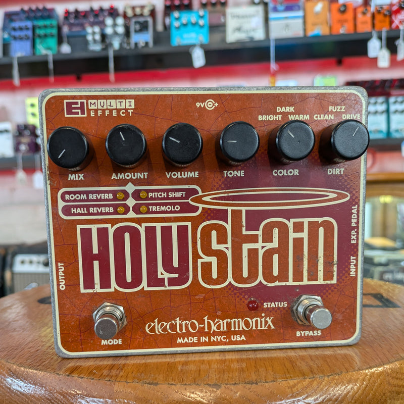 Electro-Harmonix Holy Stain Multi-Effects Pedal: Distortion / Reverb / Pitch / Tremolo