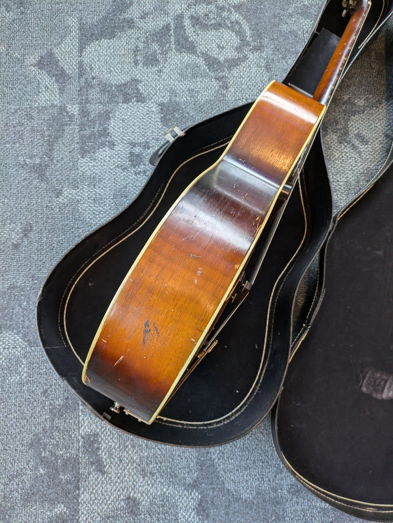 Kay Electric Archtop Guitar c1950s Sunburst w/Chip Case