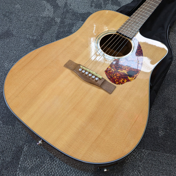 Fender CD-140SCE Dreadnought Acoustic-Electric Guitar 2021 Natural w/Fender Bag #CSSI21009253