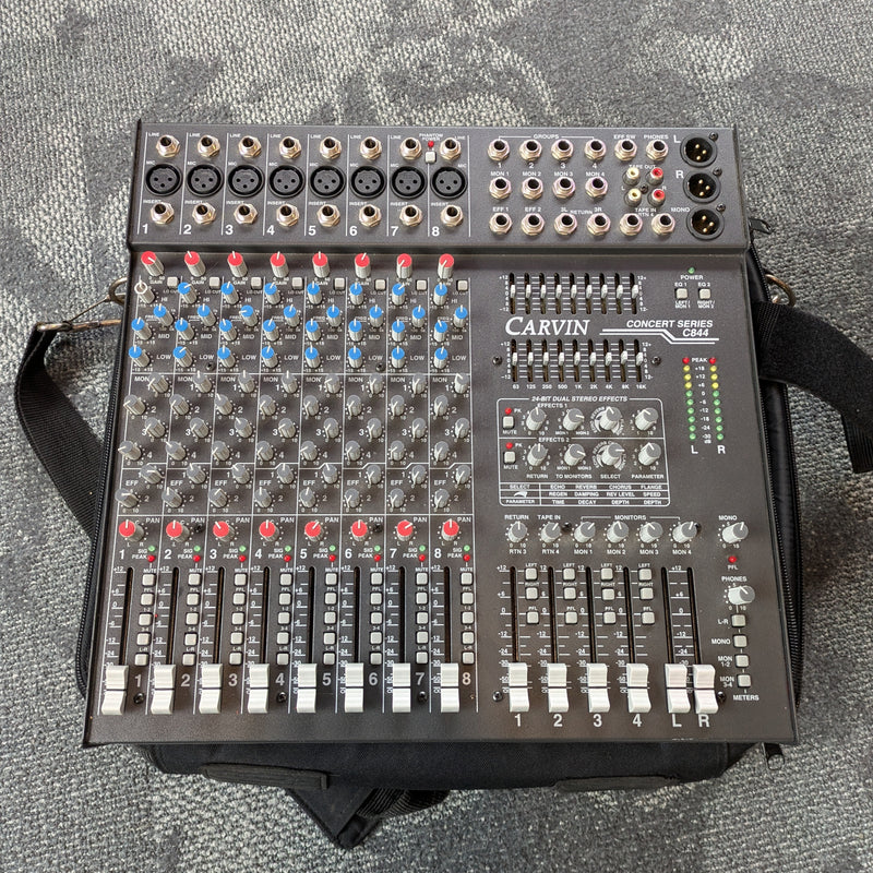 Carvin Concert Series C844 8-Channel Mixer w/Effects (Carry Bag)