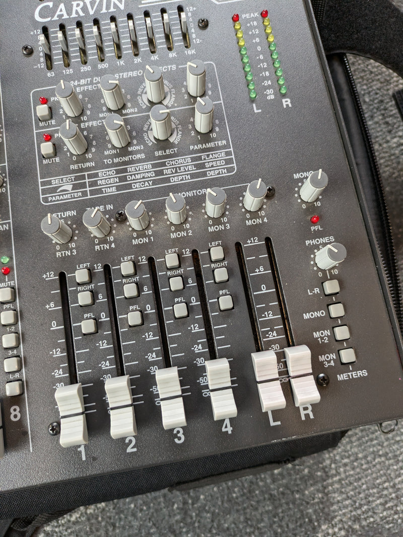 Carvin Concert Series C844 8-Channel Mixer w/Effects (Carry Bag)