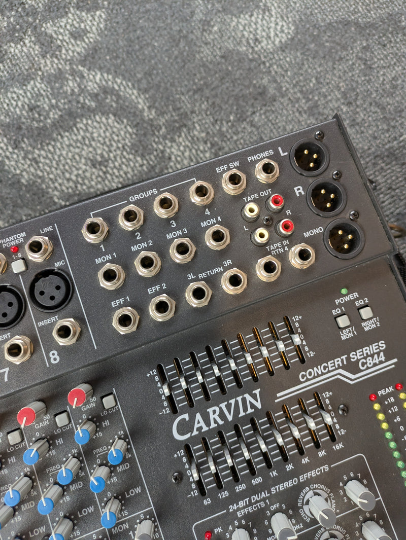 Carvin Concert Series C844 8-Channel Mixer w/Effects (Carry Bag)